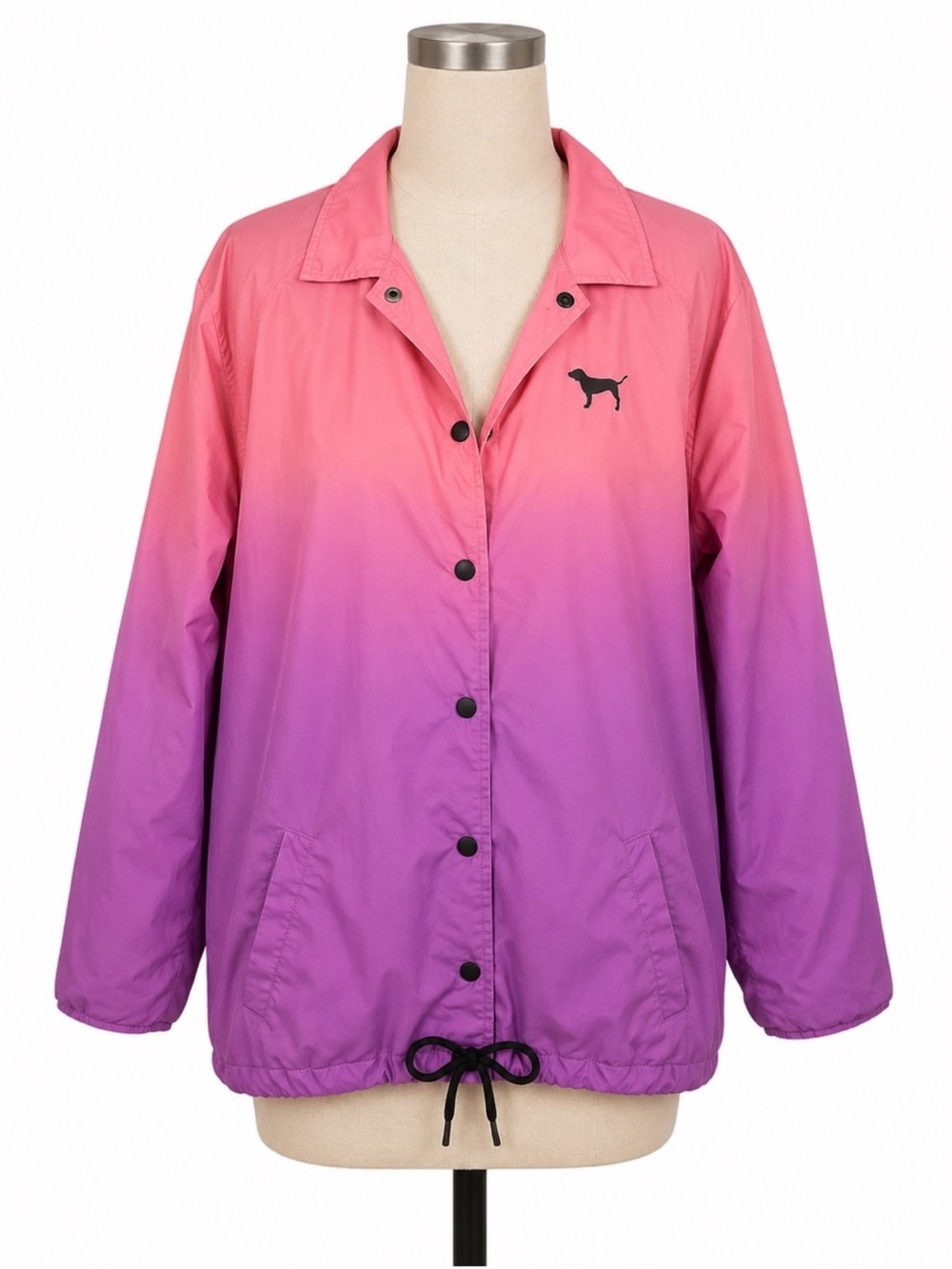 PINK Victoria's Secret Pink-to-Purple Ombre Rain Jacket